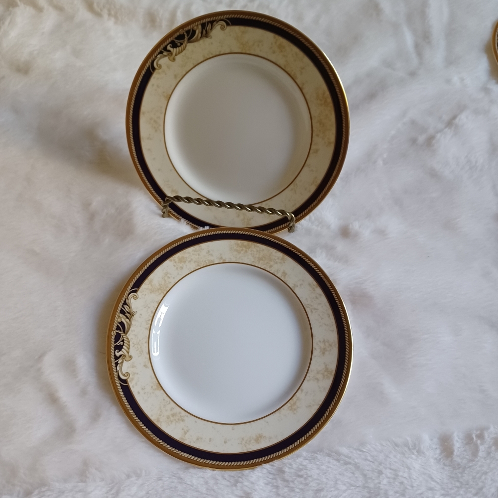 Wedgwood Cornucopia Set of 2 Tea Plates 6" Bone China 1995 Made in England